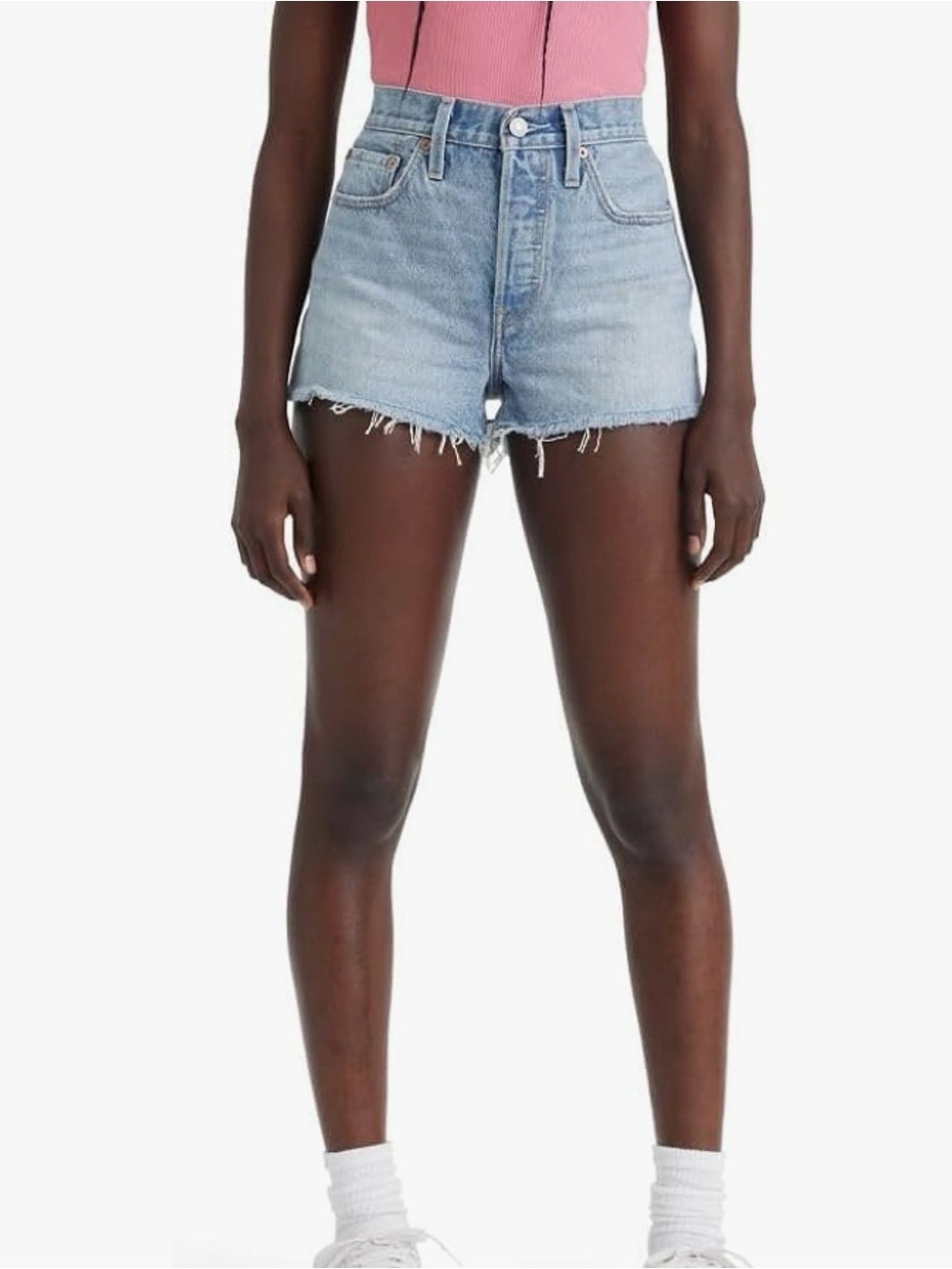 Levi’s Classic Light Blue Denim High-Waist Women's Shorts